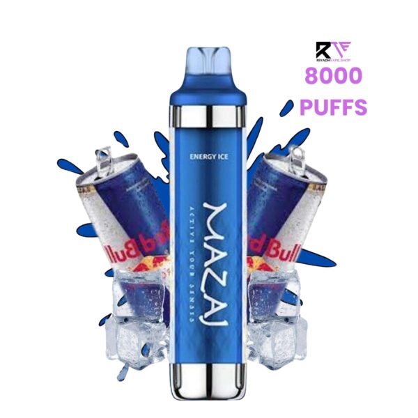 Mazaj Black 8000 Puff Disposable Vape-Energy ice