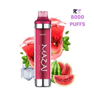 Mazaj Black 8000 Puff Disposable Vape-Lush ice