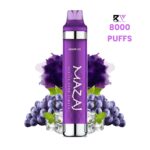 Mazaj Black 8000 Puff Disposable Vape-Grape ice