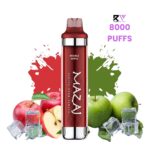 Mazaj Black 8000 Puff Disposable Vape-Double Apple