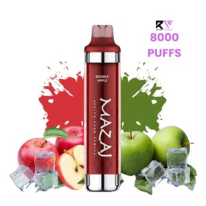 Mazaj Black 8000 Puff Disposable Vape-Double Apple