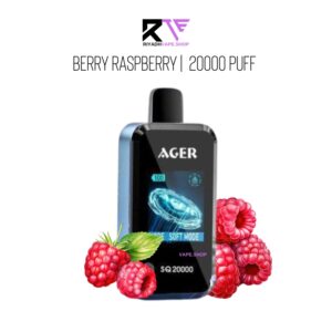 Ager 20000 Puff disposable Vape Berry Raspberry