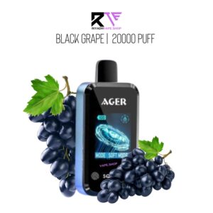 Ager SQ 20000 Puff Disposable Vape Black Grapes