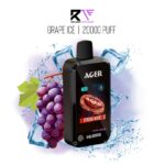 Ager SQ 20000 Puff Disposable Vape Grape ice