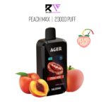 Ager SQ 20000 Puff Disposable Vape Peach Max