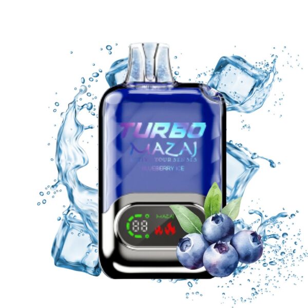 Mazaj Turbo 15000 Puff Disposable Vape-Blueberry ice