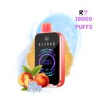 ElfBar FS18000 Puffs Disposable Vape Peach Ice