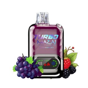 Mazaj Turbo 15000 Puff Disposable Vape-Grape Raspberry