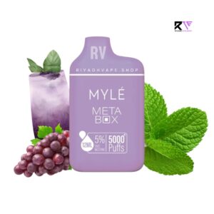 Myle Meta Box 5000 Puff Disposable Vape-Grape mint