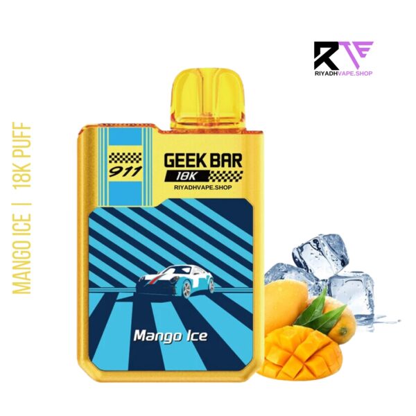 Geek Bar 911 Disposable Vape 18000 Puff- Mango Ice