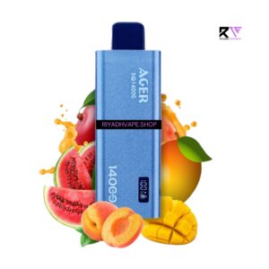 Ager 14000 Puff disposable Vape Peach Mango Watermelon