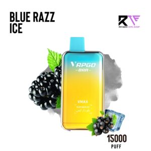 Vapgo Bar Max 15000 Puff Disposable Vape-Blue Razz ice