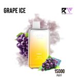 Vapgo Bar Max 15000 Puff Disposable Vape-Grape ice