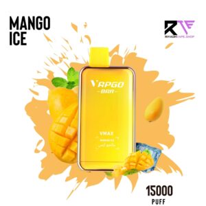 Vapgo Bar Max 15000 Puff Disposable Vape-Mango ice