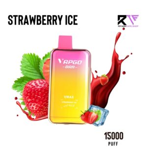 Vapgo Bar Max 15000 Puff Disposable Vape-Strawberry ice